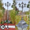 Naofe Candelabro, Iluminación de caminos Negro, Plata, 3 luces
