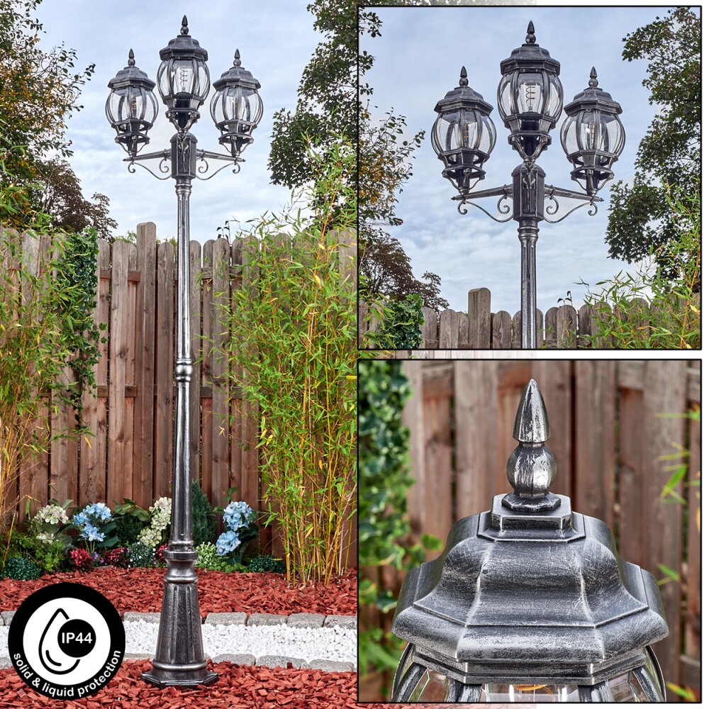 Lentua Candelabro, Iluminación de caminos Negro, Plata, 3 luces main product photo