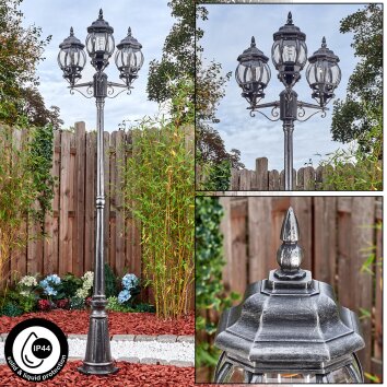 Lentua Candelabro, Iluminación de caminos Negro, Plata, 3 luces