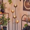 Koyoto Lámpara de pie 30 cm Madera clara, Negro, 4 luces