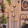 Koyoto Lámpara de pie 30 cm Madera clara, Negro, 4 luces
