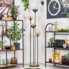 Koyoto Lámpara de pie 30 cm Madera clara, Negro, 4 luces