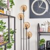 Gastor Lámpara de pie 30 cm Madera clara, Negro, 4 luces