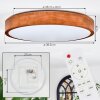 Sofo Plafones, Panel LED Blanca, 1 luz, Mando a distancia
