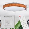 Sofo Plafones, Panel LED Blanca, 1 luz, Mando a distancia