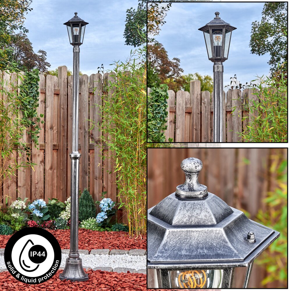 Loria Candelabro, Iluminación de caminos Negro, Plata, 1 luz main product photo
