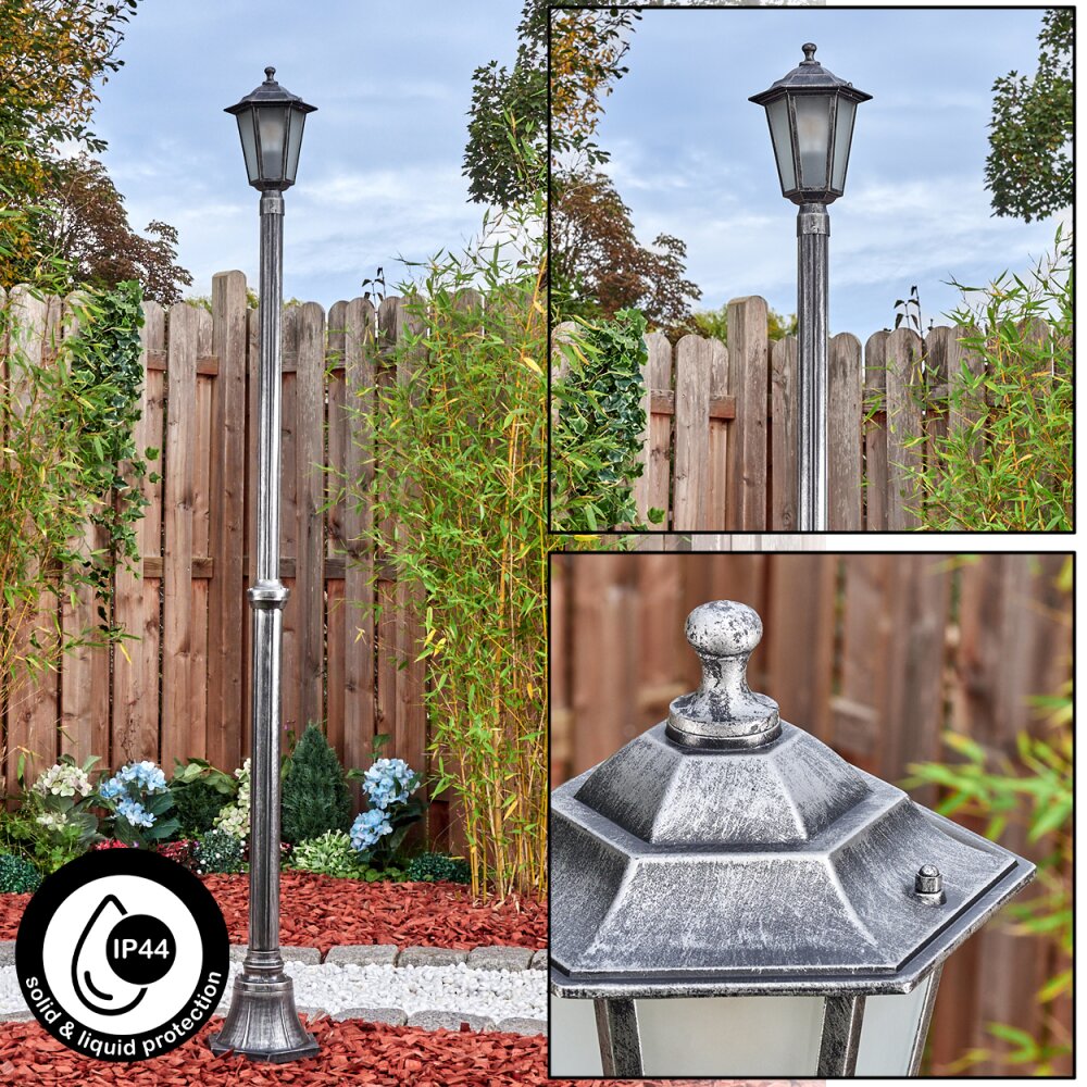 Loria Candelabro, Iluminación de caminos Negro, Plata, 1 luz main product photo