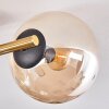 Gastor Plafones, Luminarias esféricas 42 cm dorado, Negro, 3 luces