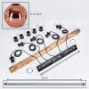 Ripoll Lámparas suspendidas, Luminarias esféricas, Lámparas colgantes Crudo, Negro, 5 luces