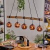 Ripoll Lámparas suspendidas, Luminarias esféricas, Lámparas colgantes Crudo, Negro, 5 luces