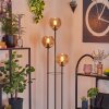 Koyoto Lámpara de pie 25 cm Madera clara, Negro, 3 luces