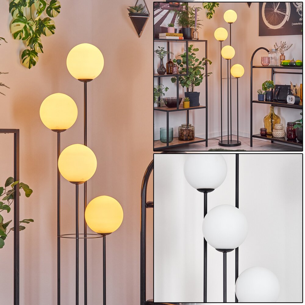 Gastor Lámpara de pie 30 cm Blanca, 4 luces main product photo