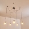 Tenna Lámpara Colgante Gris, 5 luces
