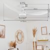Follseland Ventilador de techo LED Blanca, 1 luz, Mando a distancia
