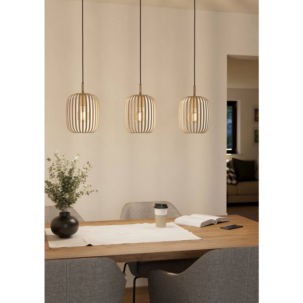 Eglo ROMAZZINA Lámpara Colgante Negro, 3 luces main product photo