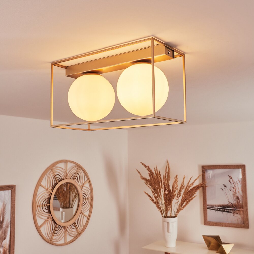 Finnseter Lámpara de Techo Color champán, 2 luces main product photo