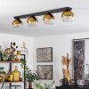 Koyoto  Lámpara Colgante Cristal 15 cm dorado, Transparente, 4 luces