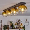Koyoto  Lámpara Colgante Cristal 15 cm dorado, Transparente, 4 luces