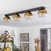 Koyoto  Lámpara Colgante Cristal 15 cm dorado, Transparente, 4 luces