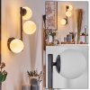 Chehalis Luminarias esféricas, Apliques Blanca, 3 luces