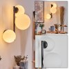 Chehalis Luminarias esféricas, Apliques Blanca, 3 luces