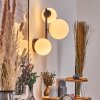 Chehalis Luminarias esféricas, Apliques Blanca, 3 luces