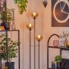 Gastor Lámpara de pie 30 cm Madera clara, Negro, 3 luces