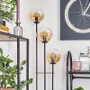 Gastor Lámpara de pie 30 cm Madera clara, Negro, 3 luces