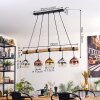 Koyoto Lámparas suspendidas, Luminarias esféricas, Lámparas colgantes Crudo, Negro, 5 luces