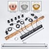 Koyoto Lámparas suspendidas, Luminarias esféricas, Lámparas colgantes Crudo, Negro, 5 luces