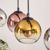 Koyoto Lámparas suspendidas, Luminarias esféricas, Lámparas colgantes Crudo, Negro, 5 luces