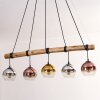 Koyoto Lámparas suspendidas, Luminarias esféricas, Lámparas colgantes Crudo, Negro, 5 luces