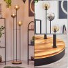 Koyoto Lámpara de pie 30 cm Madera clara, Negro, 3 luces