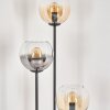 Koyoto Lámpara de pie 30 cm Madera clara, Negro, 3 luces