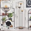 Koyoto Lámpara de pie 30 cm Madera clara, Negro, 3 luces