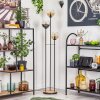 Koyoto Lámpara de pie 30 cm Madera clara, Negro, 3 luces
