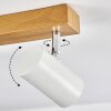Gesteira Plafones, Spot techo Cromo, Color madera, 6 luces