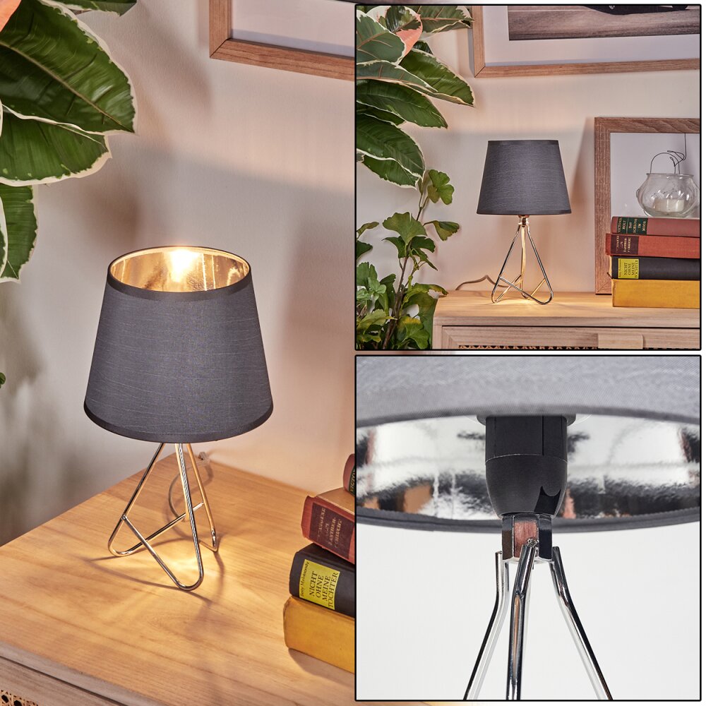 Cuan Lámparas de mesa Plata, 1 luz main product photo