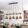 Ripoll Lámparas suspendidas, Luminarias esféricas, Lámparas colgantes Crudo, Negro, 5 luces