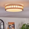 Amarelos Plafones LED Crudo, Blanca, 1 luz