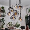 Gastor Lámparas suspendidas, Luminarias esféricas, Lámparas colgantes Transparente, Ahumado, 8 luces