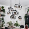 Gastor Lámparas suspendidas, Luminarias esféricas, Lámparas colgantes Transparente, Ahumado, 8 luces