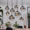 Gastor Lámparas suspendidas, Luminarias esféricas, Lámparas colgantes Transparente, Ahumado, 8 luces