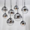 Gastor Lámparas suspendidas, Luminarias esféricas, Lámparas colgantes Transparente, Ahumado, 8 luces