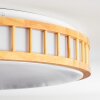 Amarelos Plafones LED Crudo, Blanca, 1 luz, Mando a distancia