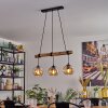 Ripoll Lámparas suspendidas, Luminarias esféricas, Lámparas colgantes Crudo, Negro, 3 luces