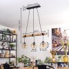 Ripoll Lámparas suspendidas, Luminarias esféricas, Lámparas colgantes Crudo, Negro, 3 luces