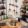 Ripoll Lámparas suspendidas, Luminarias esféricas, Lámparas colgantes Crudo, Negro, 3 luces