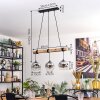 Ripoll Lámparas suspendidas, Luminarias esféricas, Lámparas colgantes Crudo, Negro, 3 luces