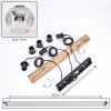 Ripoll Lámparas suspendidas, Luminarias esféricas, Lámparas colgantes Crudo, Negro, 3 luces